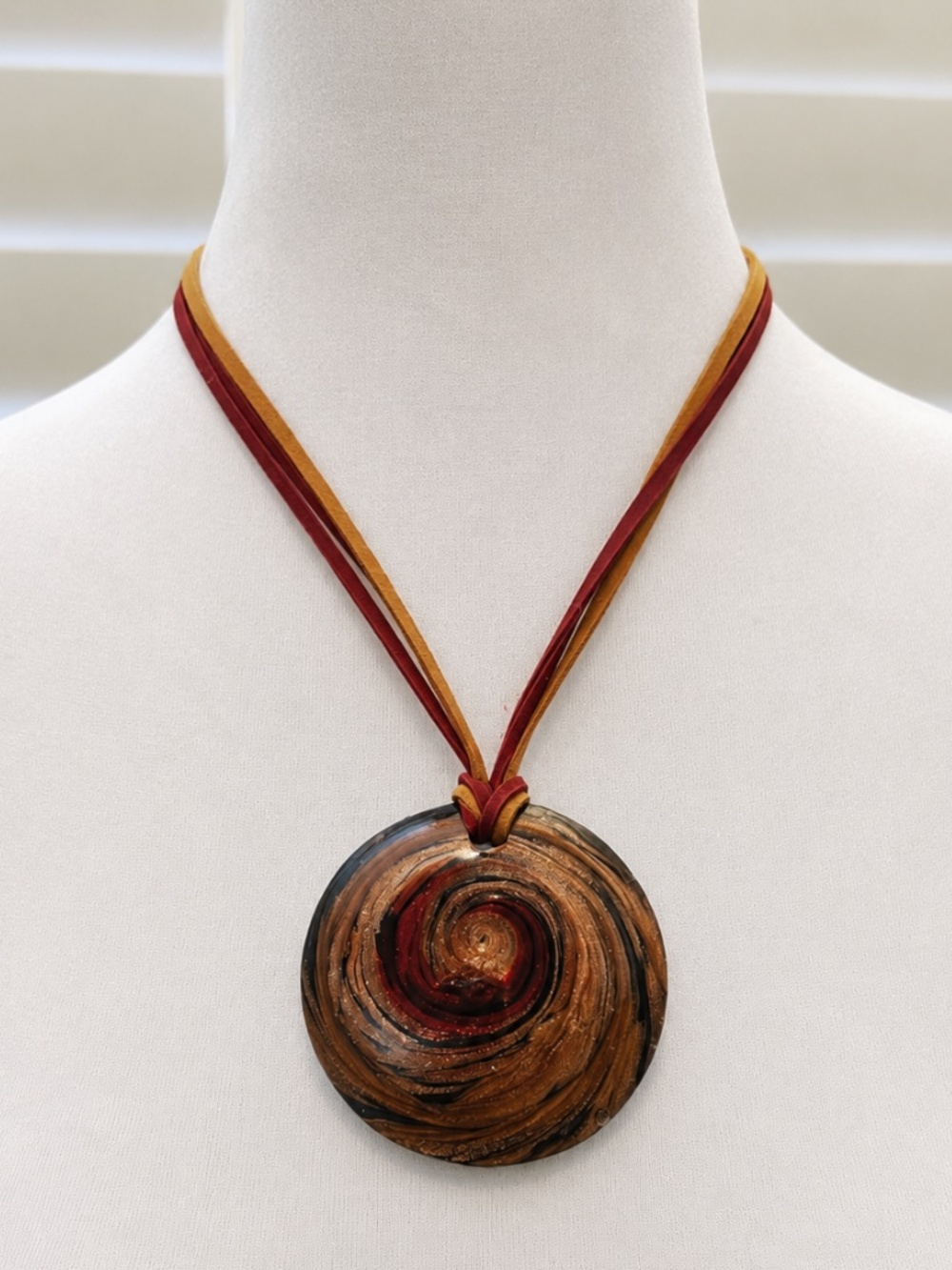 Glass Swirl Pendant from Italy